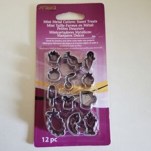 Mini Cutters (Retired) Hard to Find Sweet Treats Themed 12 Pcs. Cutters by Premo